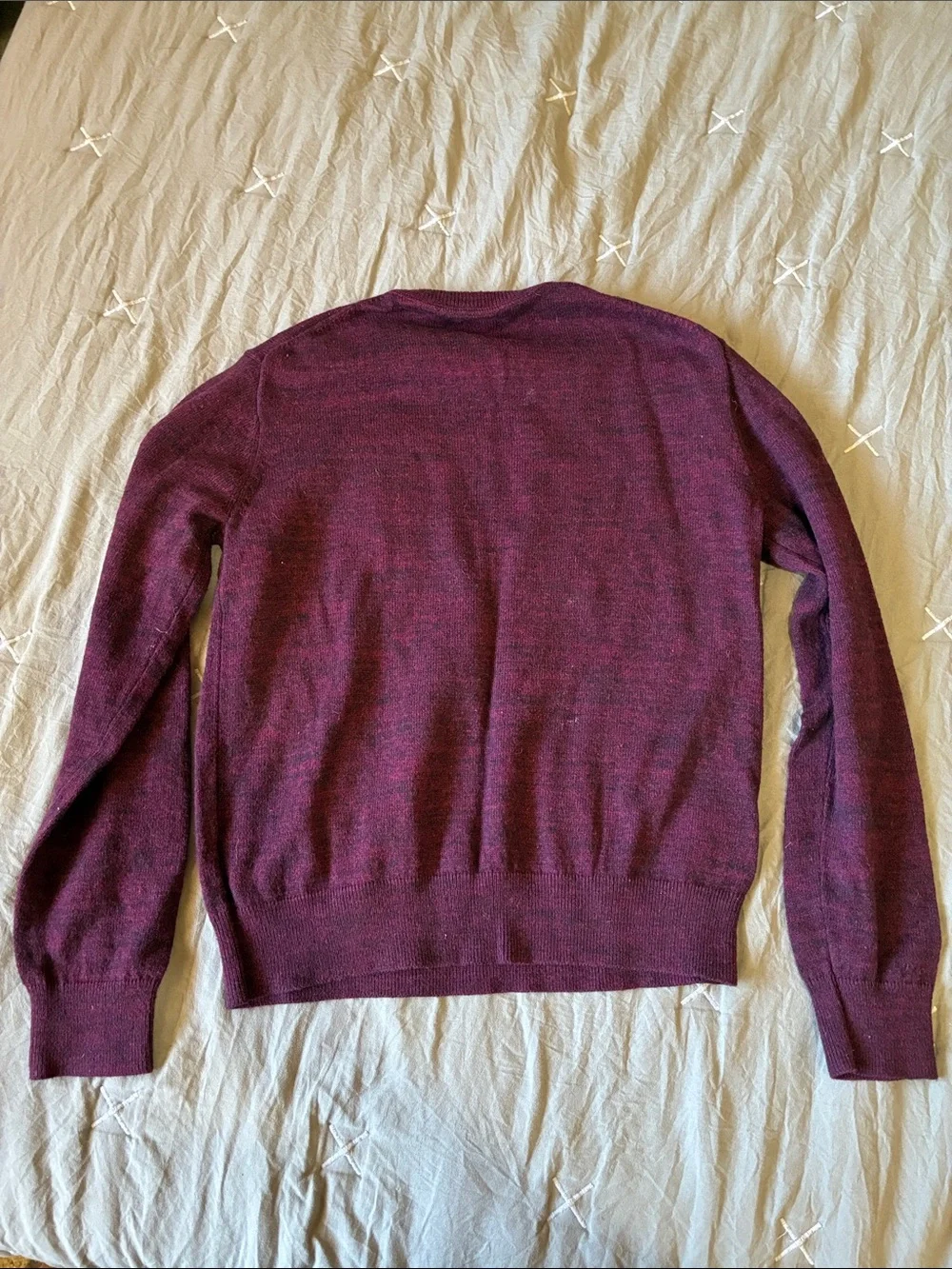 Boys Crewneck Sweater - Plum